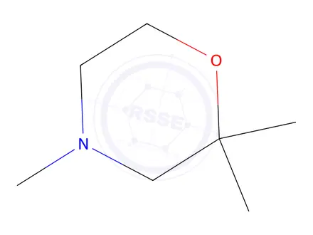Chemical structure of Morpholine, 2,2,4-trimethyl-(9CI)