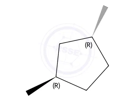 Chemical structure of trans-1,3-Dimethylcyclopentane