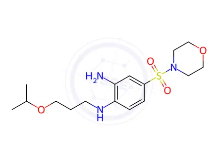 Chemical structure of n1-(3-Isopropoxypropyl)-4-(morpholinosulfonyl)benzene-1,2-diamine
