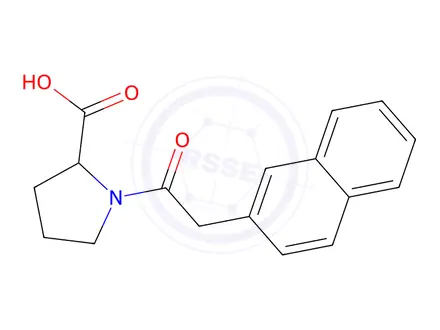 Chemical structure of 1-[2-(naphthalen-2-yl)acetyl]pyrrolidine-2-carboxylic acid