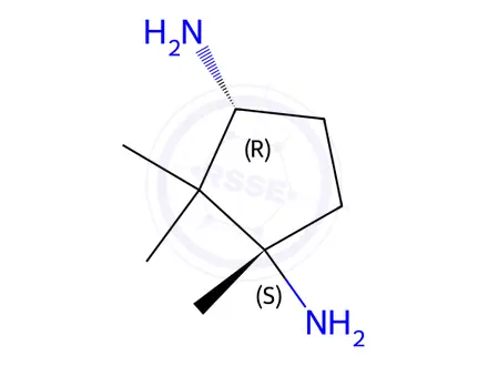 Chemical structure of (1S,3R)-1,2,2-Trimethylcyclopentane-1,3-diamine
