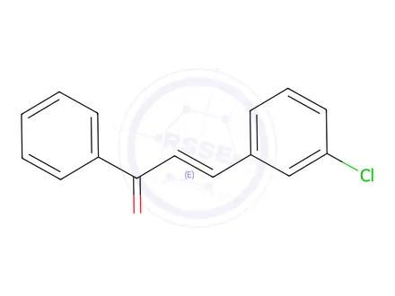 Chemical structure of (E)-3-(3-Chlorophenyl)-1-phenylprop-2-en-1-one