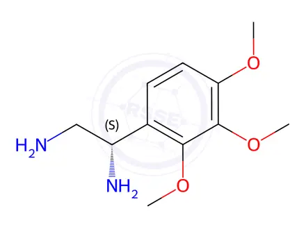 Chemical structure of (1S)-1-(2,3,4-TRIMETHOXYPHENYL)ETHANE-1,2-DIAMINE