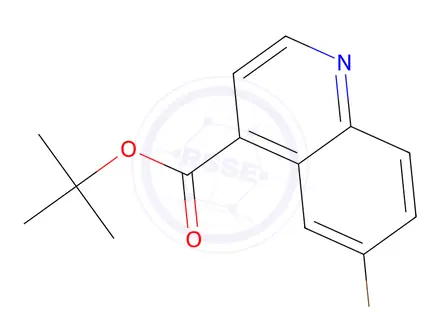Chemical structure of tert-Butyl 6-bromoquinoline-4-carboxylate