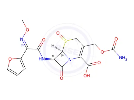 Chemical structure of Cefuroxime Oxide Impurity 2