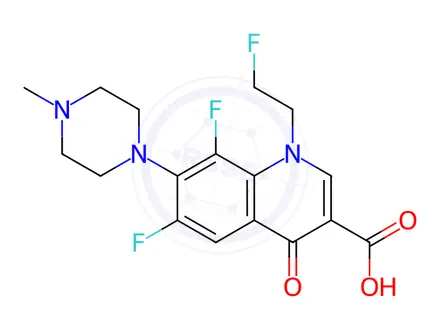 Chemical structure of Fleroxacin