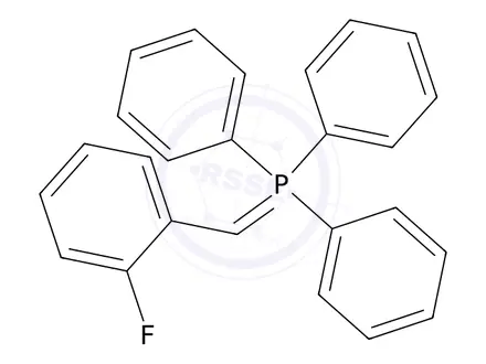 Chemical structure of (2-Fluorobenzylidene)triphenyl-l5-phosphane