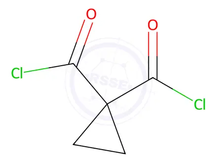 Chemical structure of 1,1-Cyclopropanedicarbonyl dichloride (9CI)