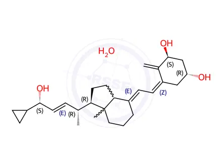 Chemical structure of Calcipotriol monohydrate