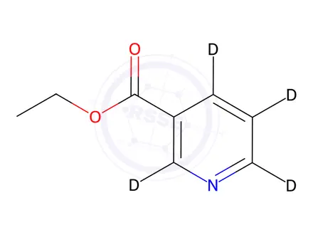 Chemical structure of Ethyl Nicotinate-d4