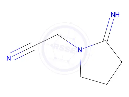 Chemical structure of 1-Pyrrolidineacetonitrile,2-imino-(9CI)