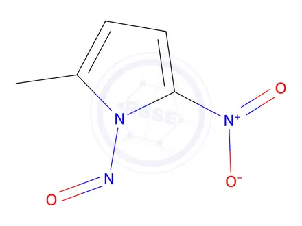 Chemical structure of 2-methyl-5-nitro-1-nitroso-1H-pyrrole