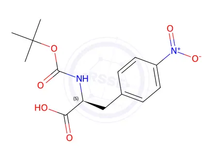 Chemical structure of N-(tert-Butoxycarbonyl)-4-nitro-L-phenylalanine