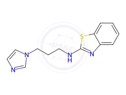 Chemical structure of n-(3-(1h-Imidazol-1-yl)propyl)benzo[d]thiazol-2-amine