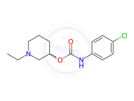 Chemical structure of 1-Ethyl-3-piperidinyl=p-chlorophenylcarbamate