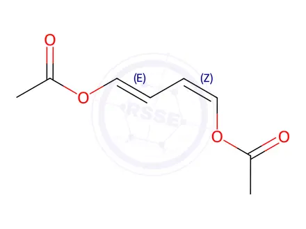 Chemical structure of (1E,3Z)-1,4-Diacetoxy-1,3-butadiene