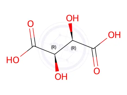Chemical structure of (2S)-2-Amino-2,3-dimethyl-butanenitrile L-(+)-Tartaric Acid