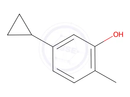 Chemical structure of 5-Cyclopropyl-2-methylphenol
