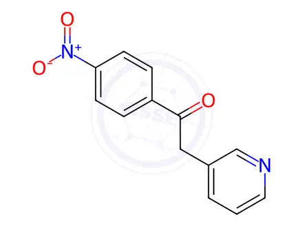 Chemical structure of 4'-Nitro-α-(2-pyridinyl)acetophenone