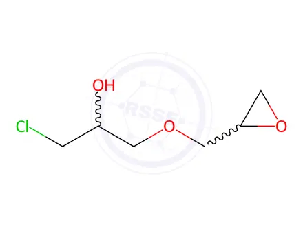 Chemical structure of 1-Chloro-3-(oxiran-2-ylmethoxy)propan-2-ol