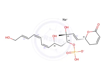 Chemical structure of Fostriecin, sodium salt