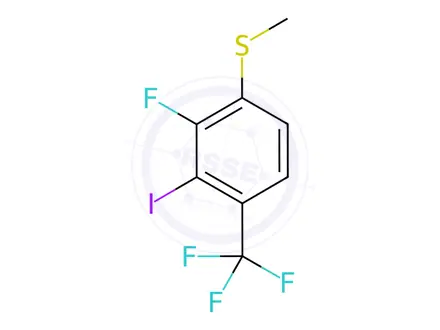 Chemical structure of (2-fluoro-3-iodo-4-(trifluoromethyl)phenyl)(methyl)sulfane