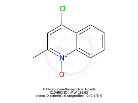 Chemical structure of 4-Chloro-2-methylquinoline 1-oxide