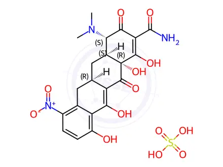 Chemical structure of 7-Nitrosancycline Monosulfate