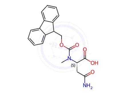 Chemical structure of Fmoc-N-Me-L-Asn