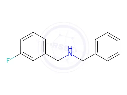Chemical structure of BENZYL-(3-FLUORO-BENZYL)-AMINE
