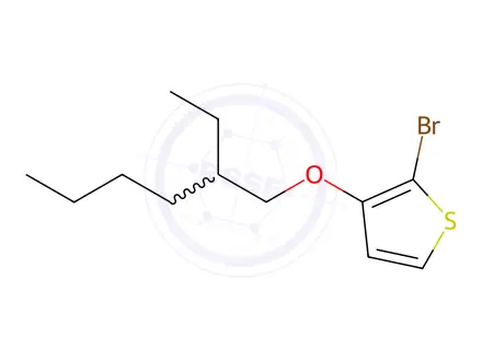 Chemical structure of Thiophene, 2-bromo-3-[(2-ethylhexyl)oxy]-