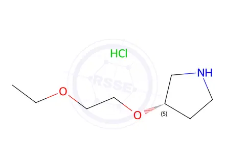 Chemical structure of (3s)-3-(2-Ethoxyethoxy)pyrrolidine hydrochloride