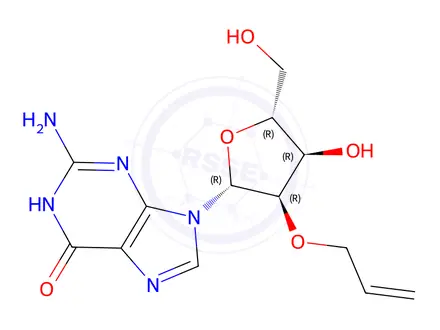 Chemical structure of 2'-O-Allylguanosine