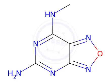 Chemical structure of N7-Methyl-[1,2,5]oxadiazolo[3,4-d]pyrimidine-5,7-diamine