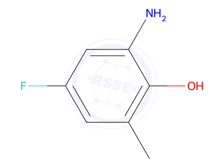 Chemical structure of Phenol, 2-amino-4-fluoro-6-methyl-(9CI)