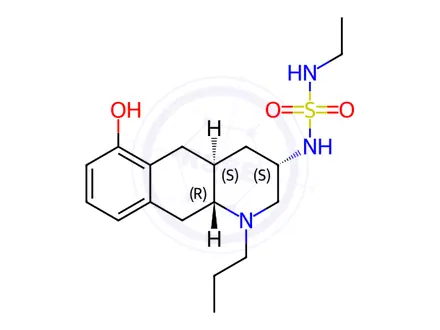 Chemical structure of N-Desethyl quinagolide hydrochloride