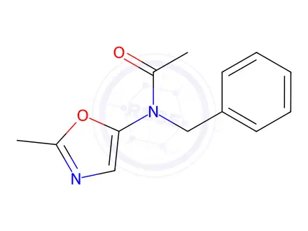 Chemical structure of N-Benzyl-N-(2-methyloxazol-5-yl)acetamide