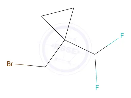 Chemical structure of 1-(Bromomethyl)-1-(difluoromethyl)cyclopropane