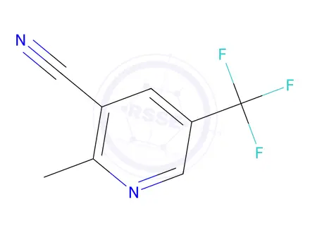 Chemical structure of 2-Methyl-5-(trifluoromethyl)nicotinonitrile