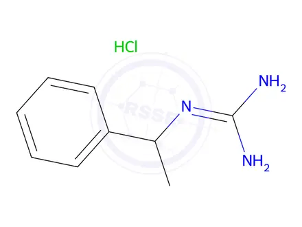 Chemical structure of 1-(1-Phenylethyl)guanidine