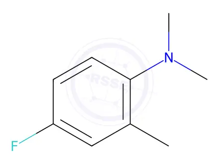 Chemical structure of 4-fluoro-N,N,2-trimethylaniline