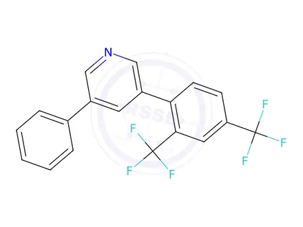 Chemical structure of 3-(2,4-Bis(trifluoromethyl)phenyl)-5-phenylpyridine