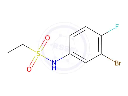 Chemical structure of N-(3-Bromo-4-fluorophenyl)ethanesulfonamide