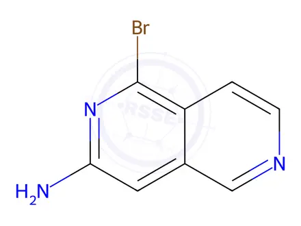 Chemical structure of 1-BROMO-2,6-NAPHTHYRIDIN-3-AMINE