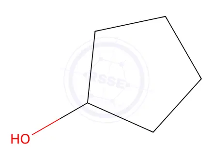 Chemical structure of Cyclopentanol