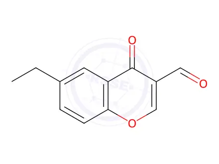 Chemical structure of 6-Ethyl-3-formylchromone