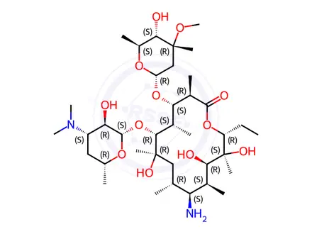 Chemical structure of Dirithromycin Impurity A(EP)
