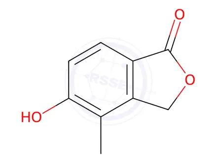 Chemical structure of 5-Hydroxy-4-methylisobenzofuran-1(3H)-one