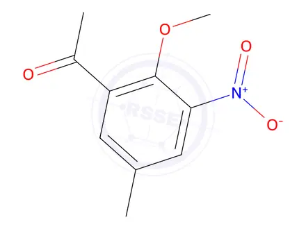 Chemical structure of 2-Methoxy-5-methyl-3-nitroacetophenone