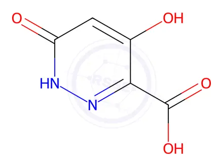 Chemical structure of 4,6-Dihydroxypyridazine-3-carboxylic acid